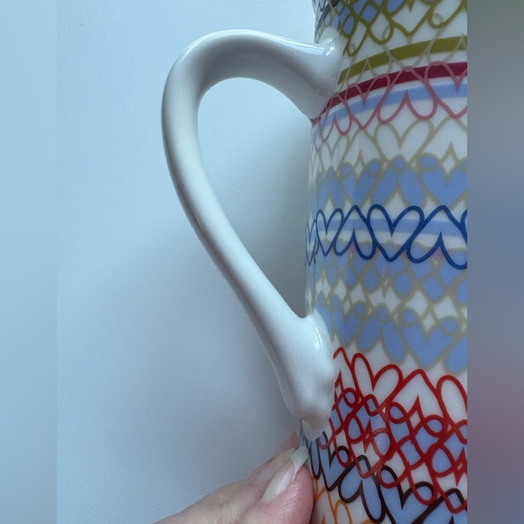Starbucks Valentine's Day 2019 Multicolor Hearts Tall Coffee Tea Latte Mug 16oz - Picture 4 of 8
